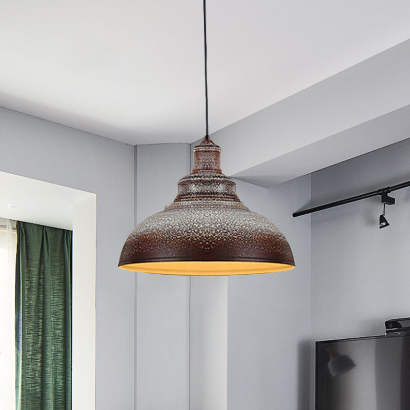 Blue/Rust 1 Head Ceiling Lighting Antiqued Metal Barn Pulley Pendant Lamp for Dining Room Rust Clearhalo 'Art Deco Pendants' 'Cast Iron' 'Ceiling Lights' 'Ceramic' 'Crystal' 'Industrial Pendants' 'Industrial' 'Metal' 'Middle Century Pendants' 'Pendant Lights' 'Pendants' 'Tiffany' Lighting' 607570