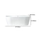 Modern Acrylic Bath Tub Freestanding Matte Finish Bathtub for Home Clearhalo 'Bathroom Remodel & Bathroom Fixtures' 'Bathtubs' 'Home Improvement' 'home_improvement' 'home_improvement_bathtubs' 'Showers & Bathtubs' 6077491