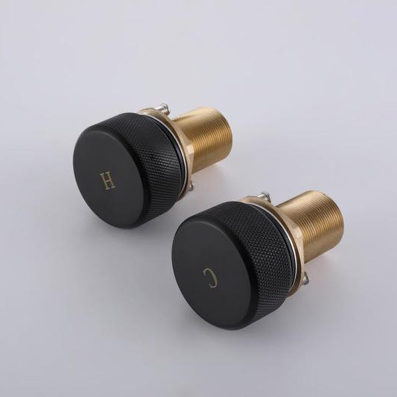 Circular Bathroom Faucet with Gooseneck Arc 3 Hole Widespread Bathroom Sink Faucet Clearhalo 'Bathroom Remodel & Bathroom Fixtures' 'Bathroom Sink Faucets' 'Bathroom Sinks & Faucet Components' 'bathroom_sink_faucets' 'Home Improvement' 'home_improvement' 'home_improvement_bathroom_sink_faucets' 6077634