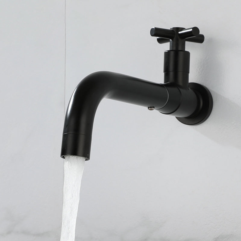 Modern 1-Handle Bathroom Sink Faucet 1 Hole Wall Mounted Bathroom Faucet Clearhalo 'Bathroom Remodel & Bathroom Fixtures' 'Bathroom Sink Faucets' 'Bathroom Sinks & Faucet Components' 'bathroom_sink_faucets' 'Home Improvement' 'home_improvement' 'home_improvement_bathroom_sink_faucets' 6077817