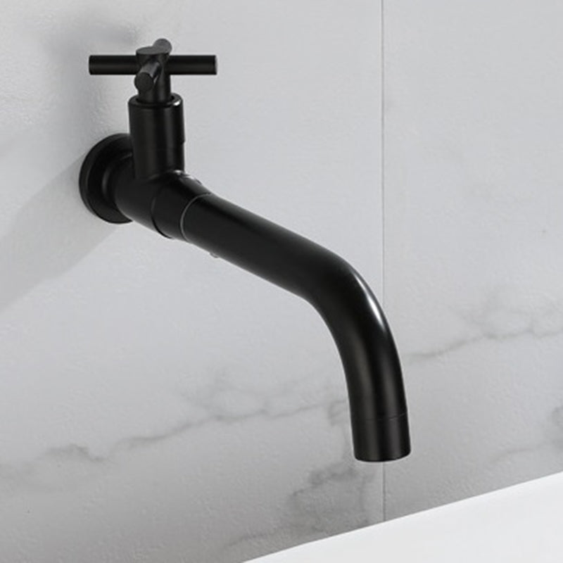 Modern 1-Handle Bathroom Sink Faucet 1 Hole Wall Mounted Bathroom Faucet Clearhalo 'Bathroom Remodel & Bathroom Fixtures' 'Bathroom Sink Faucets' 'Bathroom Sinks & Faucet Components' 'bathroom_sink_faucets' 'Home Improvement' 'home_improvement' 'home_improvement_bathroom_sink_faucets' 6077820