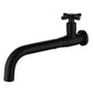 Modern 1-Handle Bathroom Sink Faucet 1 Hole Wall Mounted Bathroom Faucet Black Clearhalo 'Bathroom Remodel & Bathroom Fixtures' 'Bathroom Sink Faucets' 'Bathroom Sinks & Faucet Components' 'bathroom_sink_faucets' 'Home Improvement' 'home_improvement' 'home_improvement_bathroom_sink_faucets' 6077823