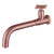 Modern 1-Handle Bathroom Sink Faucet 1 Hole Wall Mounted Bathroom Faucet Rose Gold Clearhalo 'Bathroom Remodel & Bathroom Fixtures' 'Bathroom Sink Faucets' 'Bathroom Sinks & Faucet Components' 'bathroom_sink_faucets' 'Home Improvement' 'home_improvement' 'home_improvement_bathroom_sink_faucets' 6077825