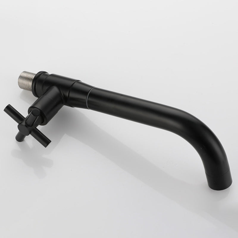 Modern 1-Handle Bathroom Sink Faucet 1 Hole Wall Mounted Bathroom Faucet Clearhalo 'Bathroom Remodel & Bathroom Fixtures' 'Bathroom Sink Faucets' 'Bathroom Sinks & Faucet Components' 'bathroom_sink_faucets' 'Home Improvement' 'home_improvement' 'home_improvement_bathroom_sink_faucets' 6077826