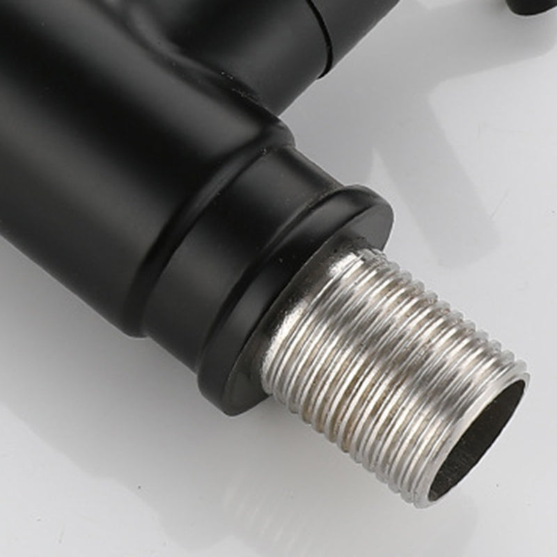 Modern 1-Handle Bathroom Sink Faucet 1 Hole Wall Mounted Bathroom Faucet Clearhalo 'Bathroom Remodel & Bathroom Fixtures' 'Bathroom Sink Faucets' 'Bathroom Sinks & Faucet Components' 'bathroom_sink_faucets' 'Home Improvement' 'home_improvement' 'home_improvement_bathroom_sink_faucets' 6077827