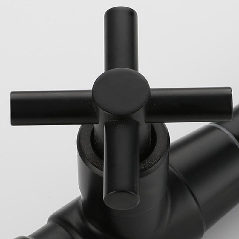 Modern 1-Handle Bathroom Sink Faucet 1 Hole Wall Mounted Bathroom Faucet Clearhalo 'Bathroom Remodel & Bathroom Fixtures' 'Bathroom Sink Faucets' 'Bathroom Sinks & Faucet Components' 'bathroom_sink_faucets' 'Home Improvement' 'home_improvement' 'home_improvement_bathroom_sink_faucets' 6077829