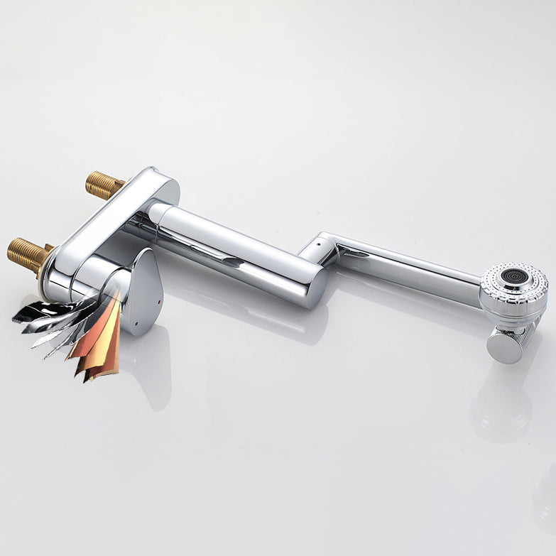 Modern 1-Handle Bathroom Sink Faucet 2 Hole Centerset Lavatory Faucet Clearhalo 'Bathroom Remodel & Bathroom Fixtures' 'Bathroom Sink Faucets' 'Bathroom Sinks & Faucet Components' 'bathroom_sink_faucets' 'Home Improvement' 'home_improvement' 'home_improvement_bathroom_sink_faucets' 6077859