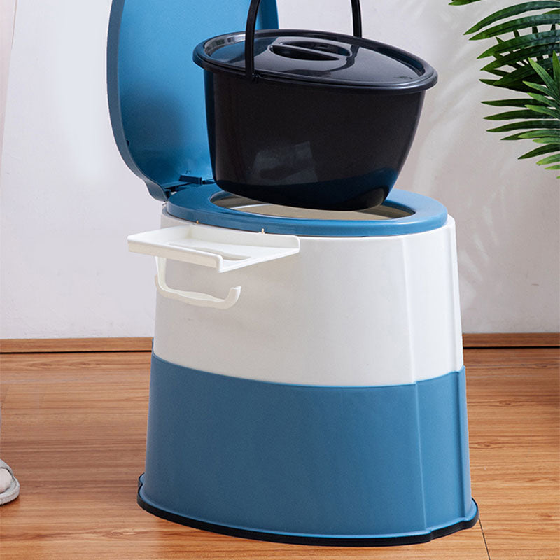 Modern Flush Toilet Plastic Round Floor Mount Toilet Bowl for Bathroom Clearhalo 'Bathroom Remodel & Bathroom Fixtures' 'Home Improvement' 'home_improvement' 'home_improvement_toilets' 'Toilets & Bidets' 'Toilets' 6077900