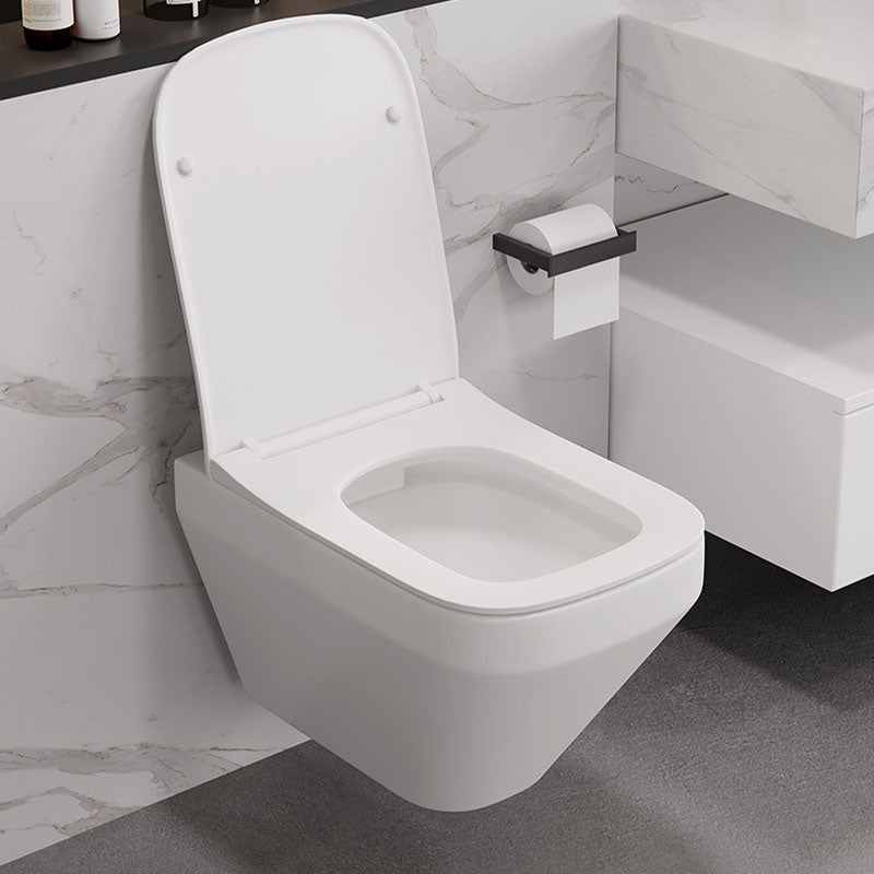 Wall-mounted Toilet Household Concealed Tank In-Wall Small Apartment with Toilet Seat Clearhalo 'Bathroom Remodel & Bathroom Fixtures' 'Home Improvement' 'home_improvement' 'home_improvement_toilets' 'Toilets & Bidets' 'Toilets' 6077957