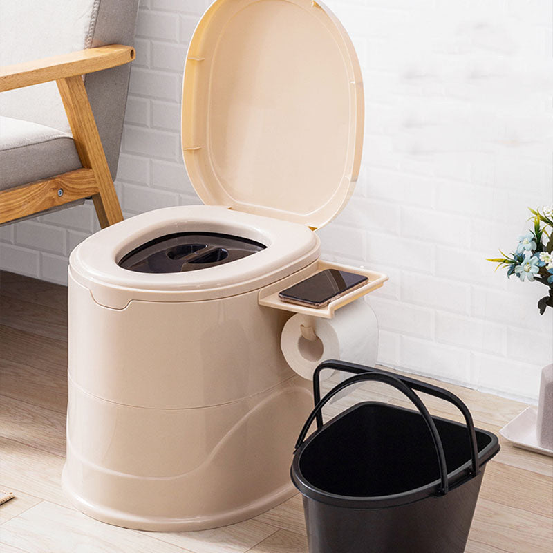Floor Mounted Plastic Flush Toilet One-Piece Toilet Modern Toilet Bowl Clearhalo 'Bathroom Remodel & Bathroom Fixtures' 'Home Improvement' 'home_improvement' 'home_improvement_toilets' 'Toilets & Bidets' 'Toilets' 6077979