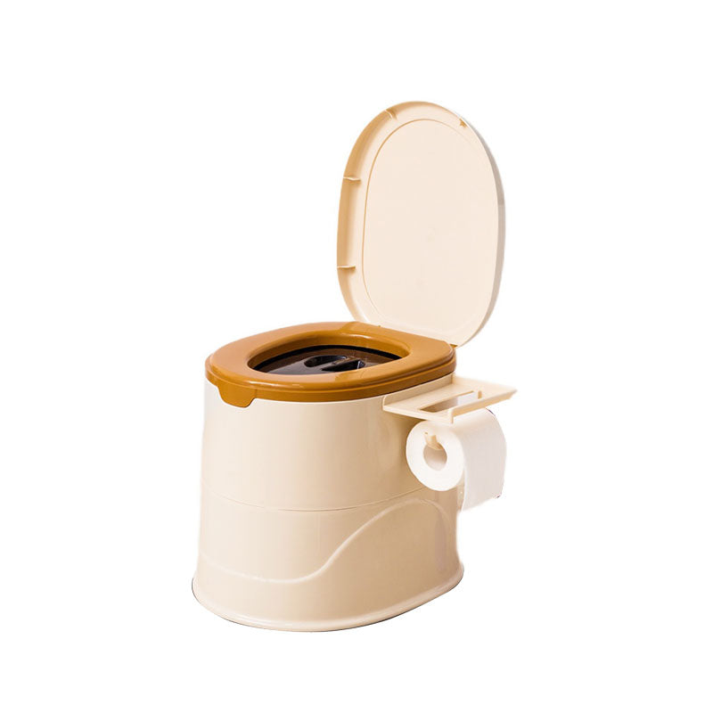 Floor Mounted Plastic Flush Toilet One-Piece Toilet Modern Toilet Bowl Clearhalo 'Bathroom Remodel & Bathroom Fixtures' 'Home Improvement' 'home_improvement' 'home_improvement_toilets' 'Toilets & Bidets' 'Toilets' 6077984