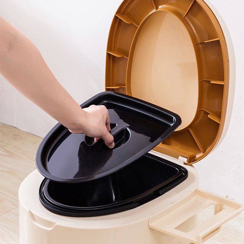 Floor Mounted Plastic Flush Toilet One-Piece Toilet Modern Toilet Bowl Clearhalo 'Bathroom Remodel & Bathroom Fixtures' 'Home Improvement' 'home_improvement' 'home_improvement_toilets' 'Toilets & Bidets' 'Toilets' 6077986