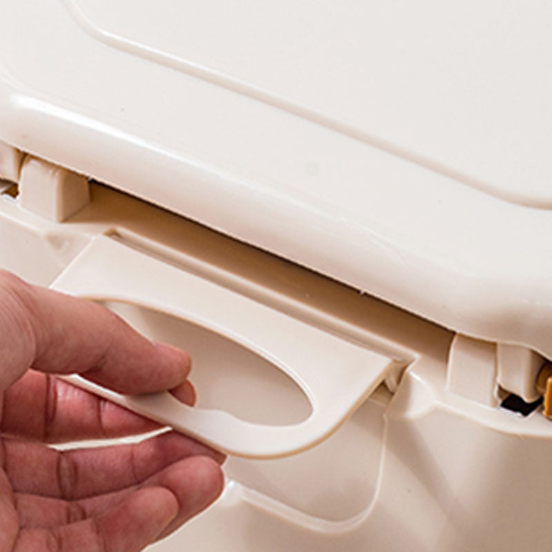 Floor Mounted Plastic Flush Toilet One-Piece Toilet Modern Toilet Bowl Clearhalo 'Bathroom Remodel & Bathroom Fixtures' 'Home Improvement' 'home_improvement' 'home_improvement_toilets' 'Toilets & Bidets' 'Toilets' 6077996