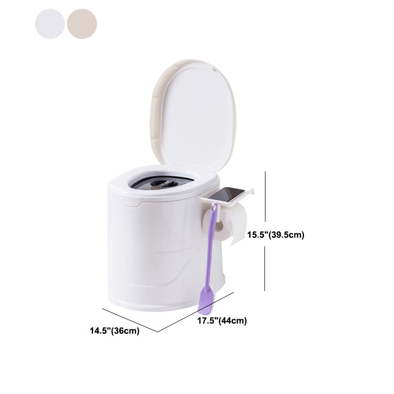 Floor Mounted Plastic Flush Toilet One-Piece Toilet Modern Toilet Bowl Clearhalo 'Bathroom Remodel & Bathroom Fixtures' 'Home Improvement' 'home_improvement' 'home_improvement_toilets' 'Toilets & Bidets' 'Toilets' 6077997