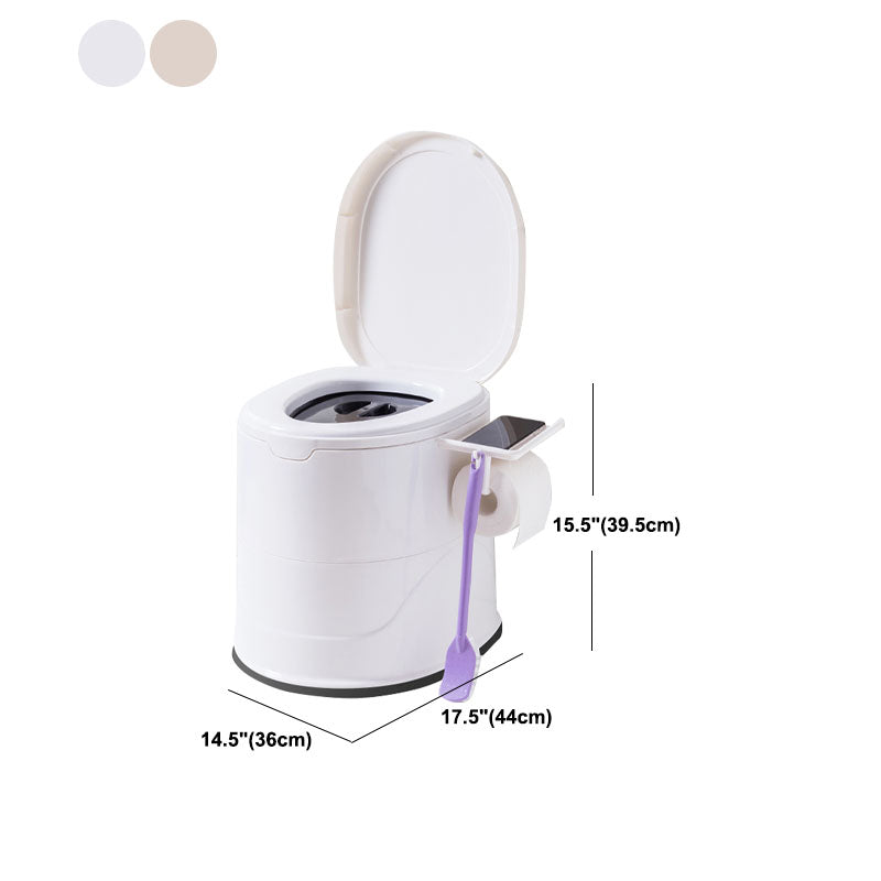 Floor Mounted Plastic Flush Toilet One-Piece Toilet Modern Toilet Bowl Clearhalo 'Bathroom Remodel & Bathroom Fixtures' 'Home Improvement' 'home_improvement' 'home_improvement_toilets' 'Toilets & Bidets' 'Toilets' 6077998