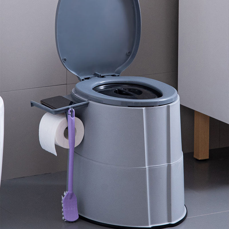 Contemporary Plastic Toilet Floor Mounted Toilet Bowl with Toilet Seat for Washroom Clearhalo 'Bathroom Remodel & Bathroom Fixtures' 'Home Improvement' 'home_improvement' 'home_improvement_toilets' 'Toilets & Bidets' 'Toilets' 6078155