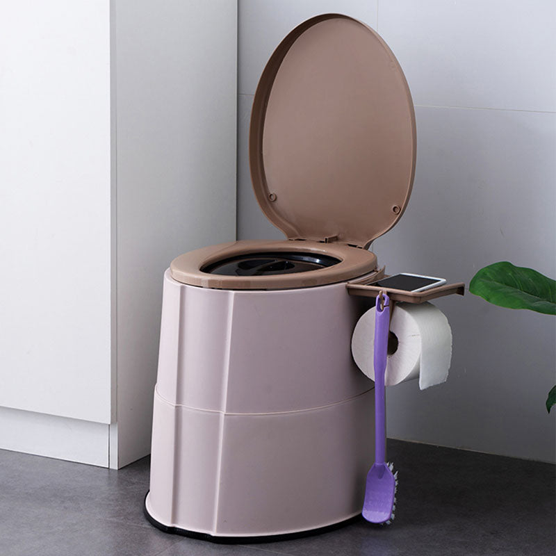 Contemporary Plastic Toilet Floor Mounted Toilet Bowl with Toilet Seat for Washroom Clearhalo 'Bathroom Remodel & Bathroom Fixtures' 'Home Improvement' 'home_improvement' 'home_improvement_toilets' 'Toilets & Bidets' 'Toilets' 6078156