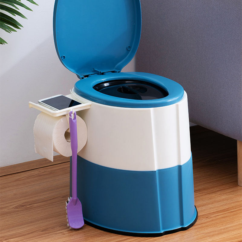 Contemporary Plastic Toilet Floor Mounted Toilet Bowl with Toilet Seat for Washroom Clearhalo 'Bathroom Remodel & Bathroom Fixtures' 'Home Improvement' 'home_improvement' 'home_improvement_toilets' 'Toilets & Bidets' 'Toilets' 6078161