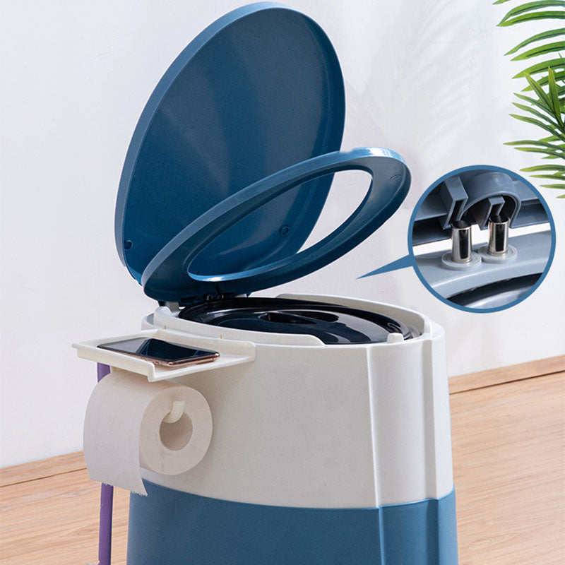 Contemporary Plastic Toilet Floor Mounted Toilet Bowl with Toilet Seat for Washroom Clearhalo 'Bathroom Remodel & Bathroom Fixtures' 'Home Improvement' 'home_improvement' 'home_improvement_toilets' 'Toilets & Bidets' 'Toilets' 6078169