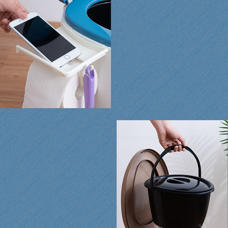 Contemporary Plastic Toilet Floor Mounted Toilet Bowl with Toilet Seat for Washroom Clearhalo 'Bathroom Remodel & Bathroom Fixtures' 'Home Improvement' 'home_improvement' 'home_improvement_toilets' 'Toilets & Bidets' 'Toilets' 6078180