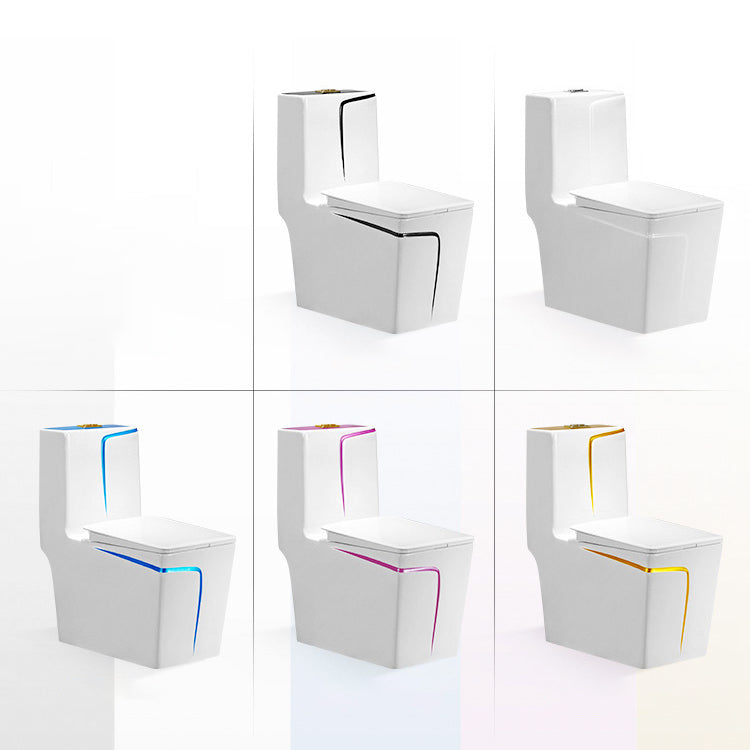 Floor Mount Flush Toilet Skirted Traditional One-Piece Toilet with Slow Close Seat Clearhalo 'Bathroom Remodel & Bathroom Fixtures' 'Home Improvement' 'home_improvement' 'home_improvement_toilets' 'Toilets & Bidets' 'Toilets' 6090642