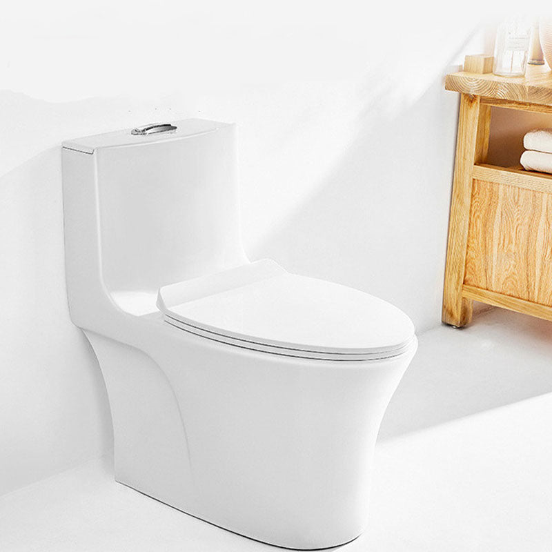 All-In-One Elongated Toilet Dual Flush Siphon Jet Water Saving Toilet with Toilet Seat 15"L x 28"W x 28"H Clearhalo 'Bathroom Remodel & Bathroom Fixtures' 'Home Improvement' 'home_improvement' 'home_improvement_toilets' 'Toilets & Bidets' 'Toilets' 6090648
