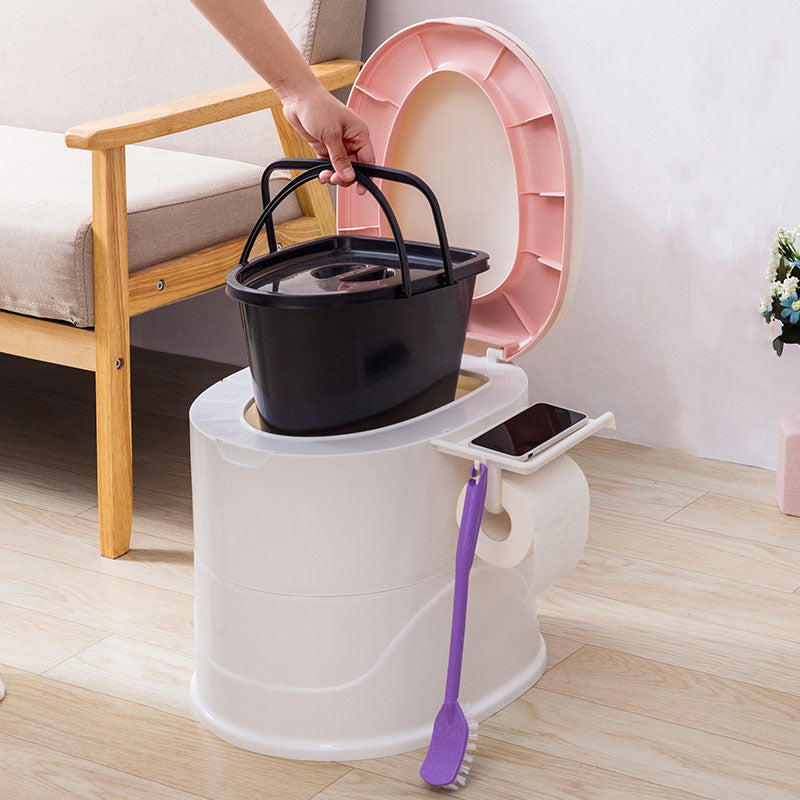 Contemporary Floor Mounted Toilet Plastic Toilet Bowl for Bathroom Clearhalo 'Bathroom Remodel & Bathroom Fixtures' 'Home Improvement' 'home_improvement' 'home_improvement_toilets' 'Toilets & Bidets' 'Toilets' 6090709