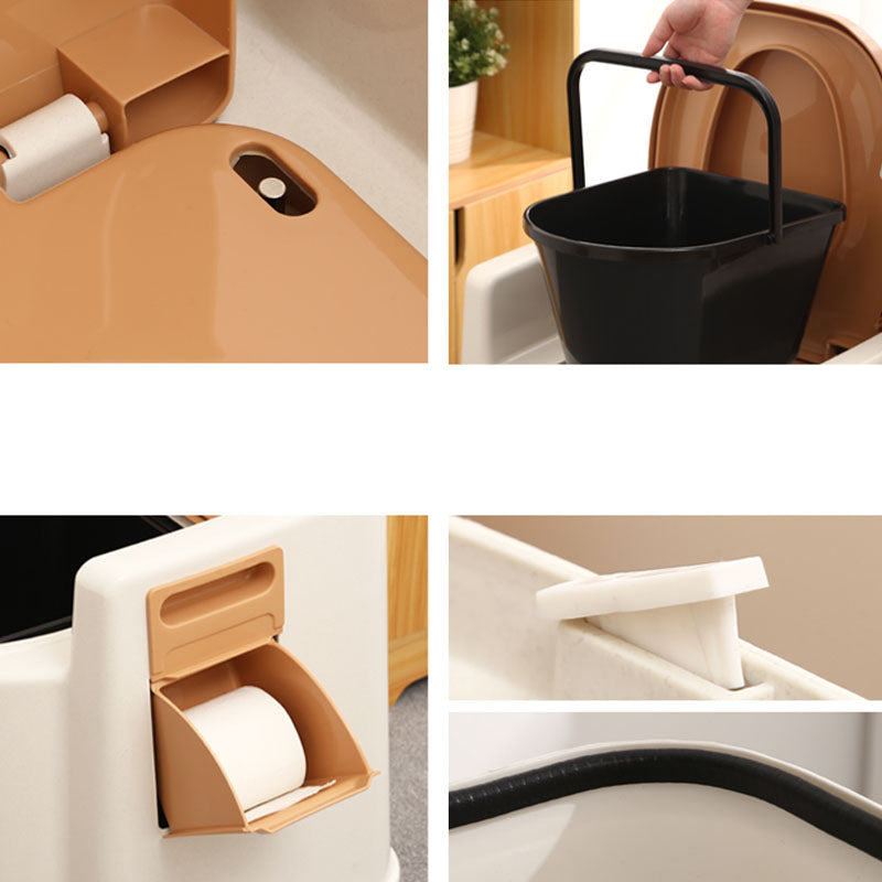 Modern Plastic Toilet Floor Mounted Toilet Bowl for Bathroom Clearhalo 'Bathroom Remodel & Bathroom Fixtures' 'Home Improvement' 'home_improvement' 'home_improvement_toilets' 'Toilets & Bidets' 'Toilets' 6090746