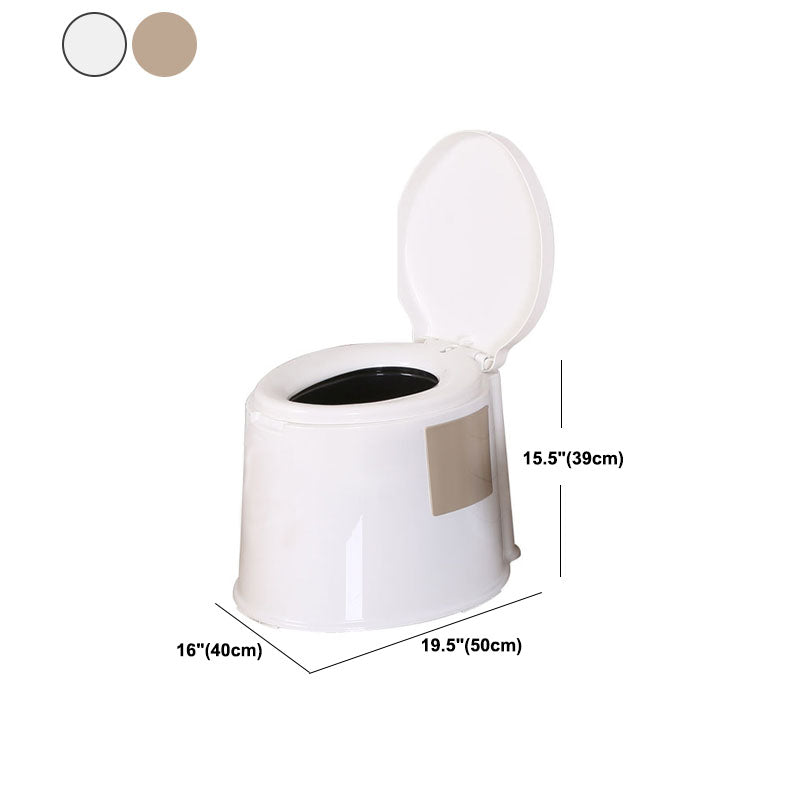 Modern Plastic Toilet Floor Mounted Toilet Bowl for Bathroom Clearhalo 'Bathroom Remodel & Bathroom Fixtures' 'Home Improvement' 'home_improvement' 'home_improvement_toilets' 'Toilets & Bidets' 'Toilets' 6090761