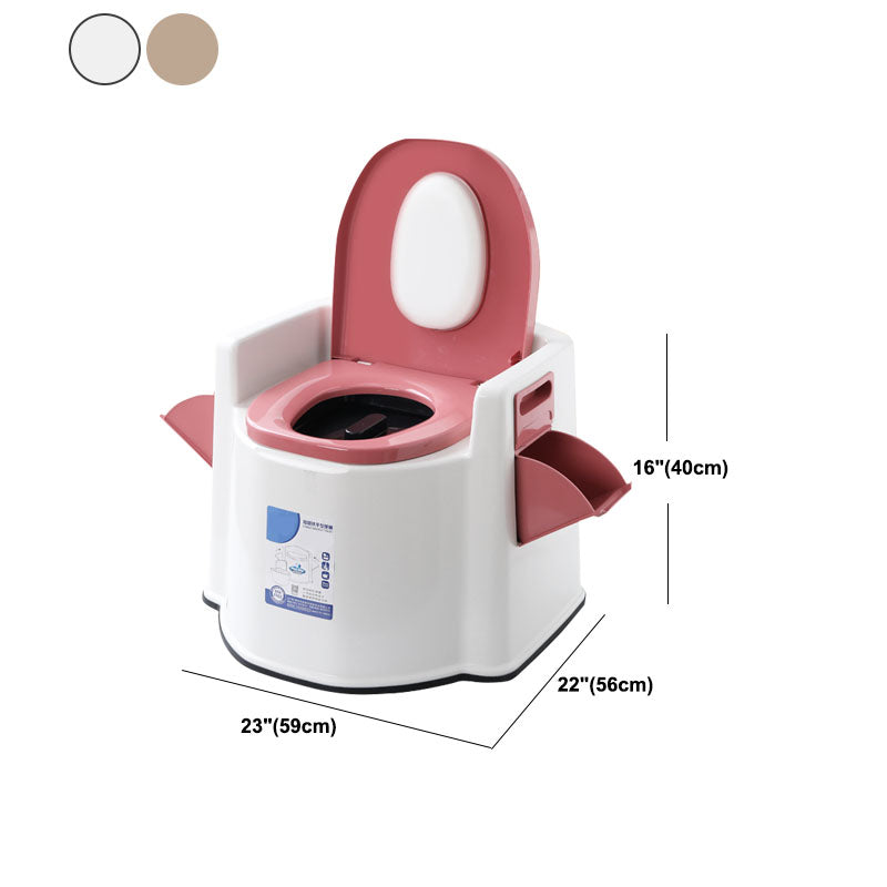 Modern Plastic Toilet Floor Mounted Toilet Bowl for Bathroom Clearhalo 'Bathroom Remodel & Bathroom Fixtures' 'Home Improvement' 'home_improvement' 'home_improvement_toilets' 'Toilets & Bidets' 'Toilets' 6090764