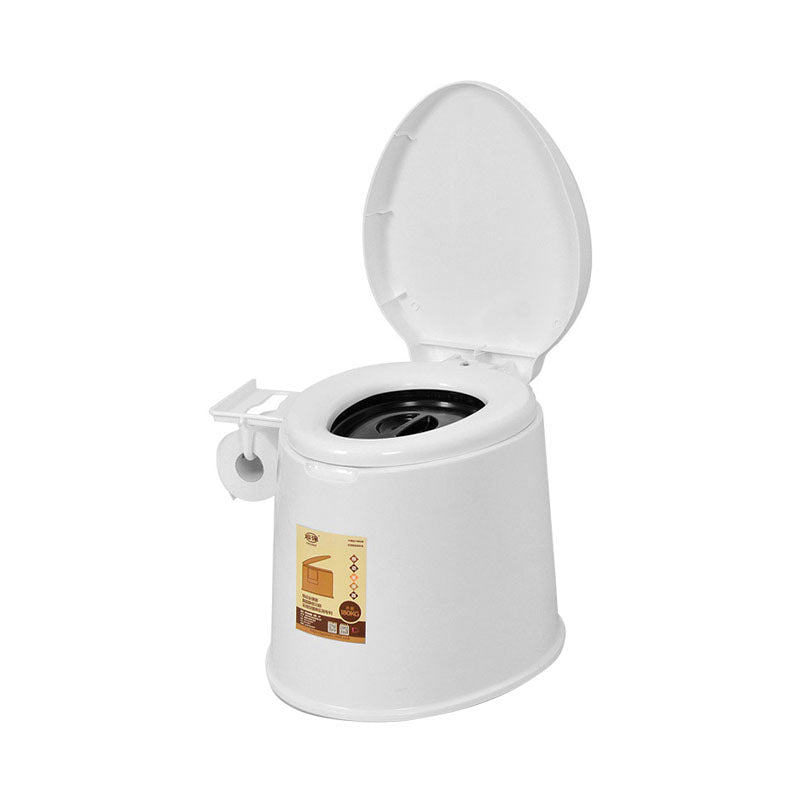 Modern Plastic Toilet Floor Mounted Toilet Bowl with Seat for Washroom Clearhalo 'Bathroom Remodel & Bathroom Fixtures' 'Home Improvement' 'home_improvement' 'home_improvement_toilets' 'Toilets & Bidets' 'Toilets' 6090774