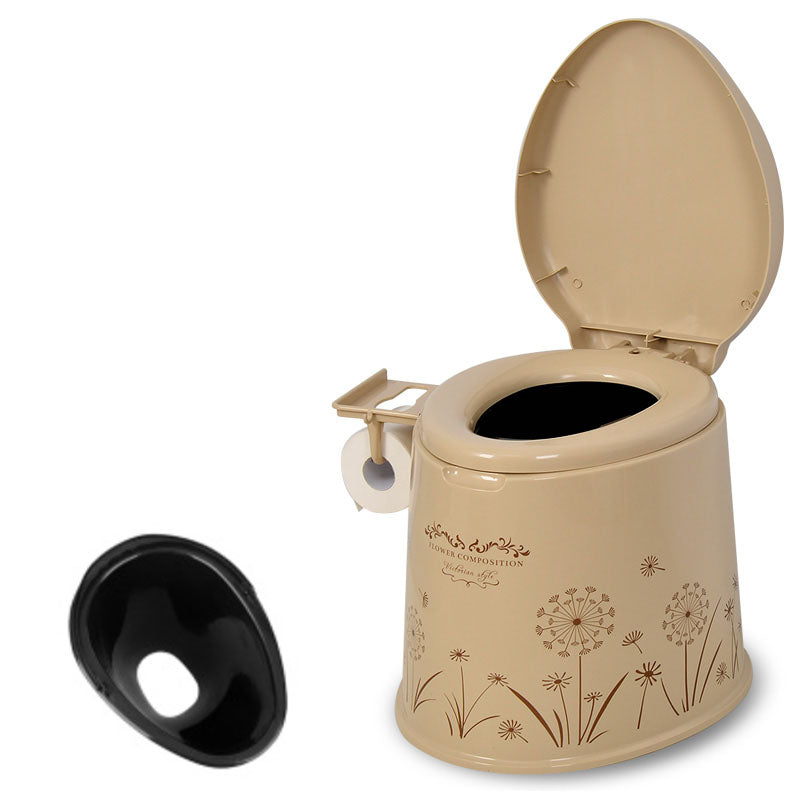 Modern Plastic Toilet Floor Mounted Toilet Bowl with Seat for Washroom Biscuit Antiskid Hollow Barrel Clearhalo 'Bathroom Remodel & Bathroom Fixtures' 'Home Improvement' 'home_improvement' 'home_improvement_toilets' 'Toilets & Bidets' 'Toilets' 6090775