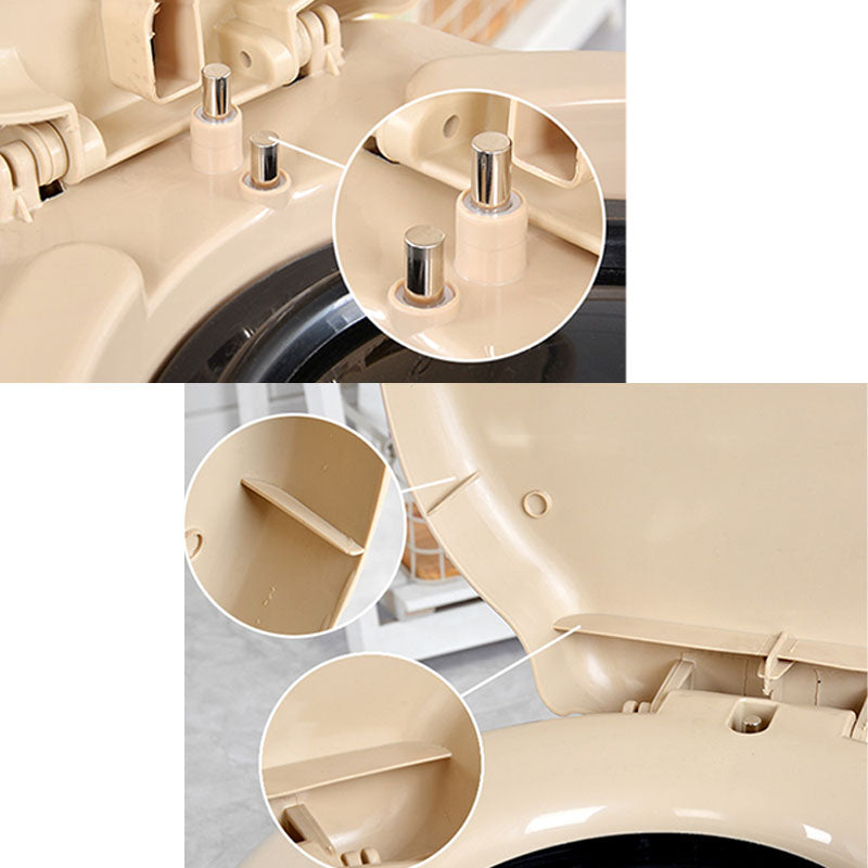 Modern Plastic Toilet Floor Mounted Toilet Bowl with Seat for Washroom Clearhalo 'Bathroom Remodel & Bathroom Fixtures' 'Home Improvement' 'home_improvement' 'home_improvement_toilets' 'Toilets & Bidets' 'Toilets' 6090776