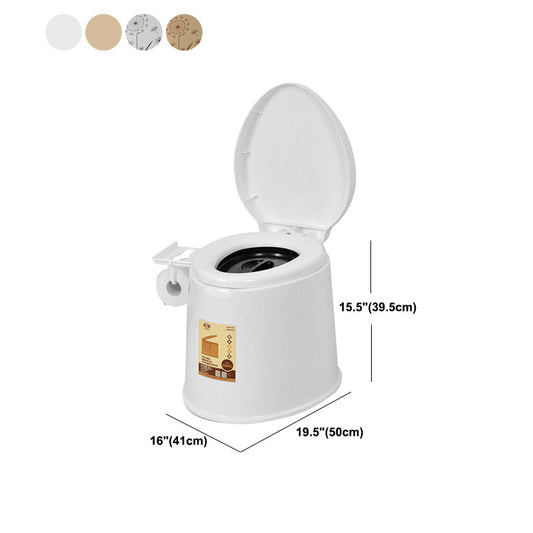 Modern Plastic Toilet Floor Mounted Toilet Bowl with Seat for Washroom Clearhalo 'Bathroom Remodel & Bathroom Fixtures' 'Home Improvement' 'home_improvement' 'home_improvement_toilets' 'Toilets & Bidets' 'Toilets' 6090793
