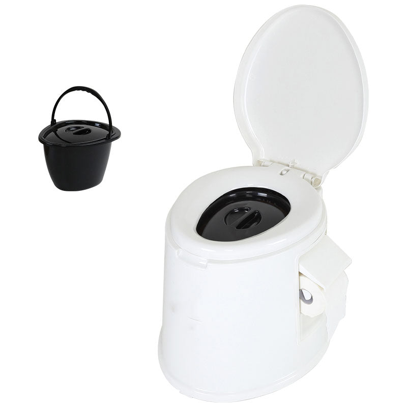 Contemporary Plastic Toilet Floor Mounted Toilet Bowl for Washroom 17"L x 20"W x 16"H White Solid Barrel Clearhalo 'Bathroom Remodel & Bathroom Fixtures' 'Home Improvement' 'home_improvement' 'home_improvement_toilets' 'Toilets & Bidets' 'Toilets' 6090796
