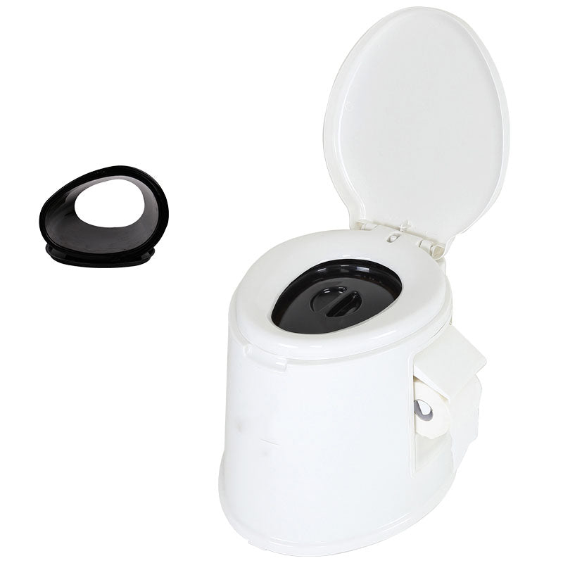 Contemporary Plastic Toilet Floor Mounted Toilet Bowl for Washroom 17"L x 20"W x 16"H White Hollow Barrel Clearhalo 'Bathroom Remodel & Bathroom Fixtures' 'Home Improvement' 'home_improvement' 'home_improvement_toilets' 'Toilets & Bidets' 'Toilets' 6090798
