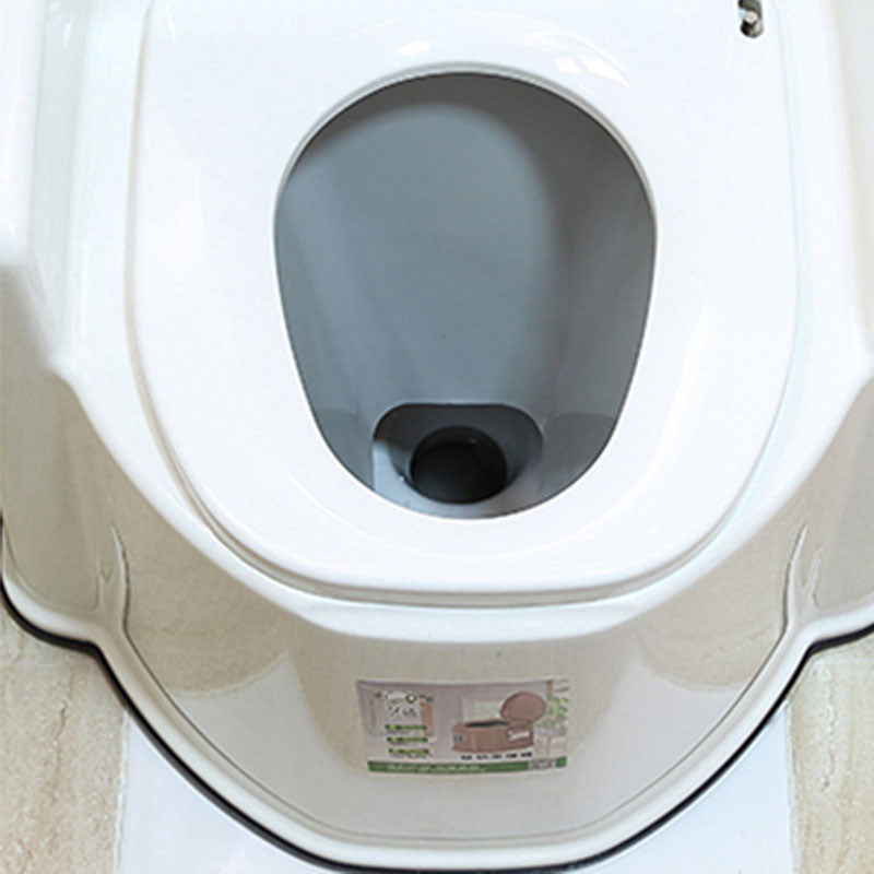 Contemporary Plastic Toilet Floor Mounted Toilet Bowl for Washroom Clearhalo 'Bathroom Remodel & Bathroom Fixtures' 'Home Improvement' 'home_improvement' 'home_improvement_toilets' 'Toilets & Bidets' 'Toilets' 6090820