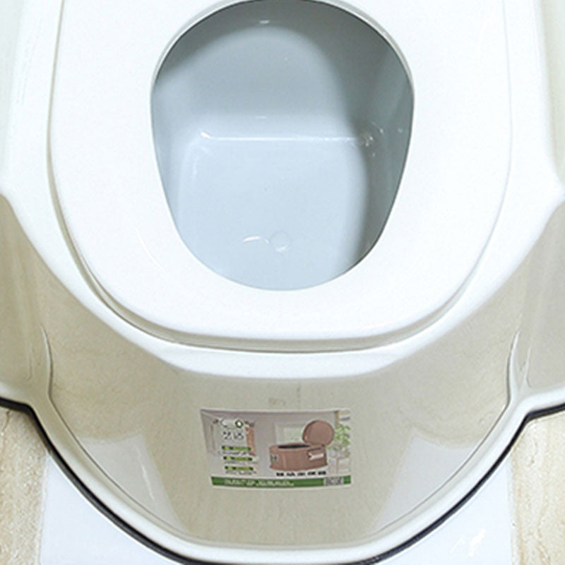 Contemporary Plastic Toilet Floor Mounted Toilet Bowl for Washroom Clearhalo 'Bathroom Remodel & Bathroom Fixtures' 'Home Improvement' 'home_improvement' 'home_improvement_toilets' 'Toilets & Bidets' 'Toilets' 6090822