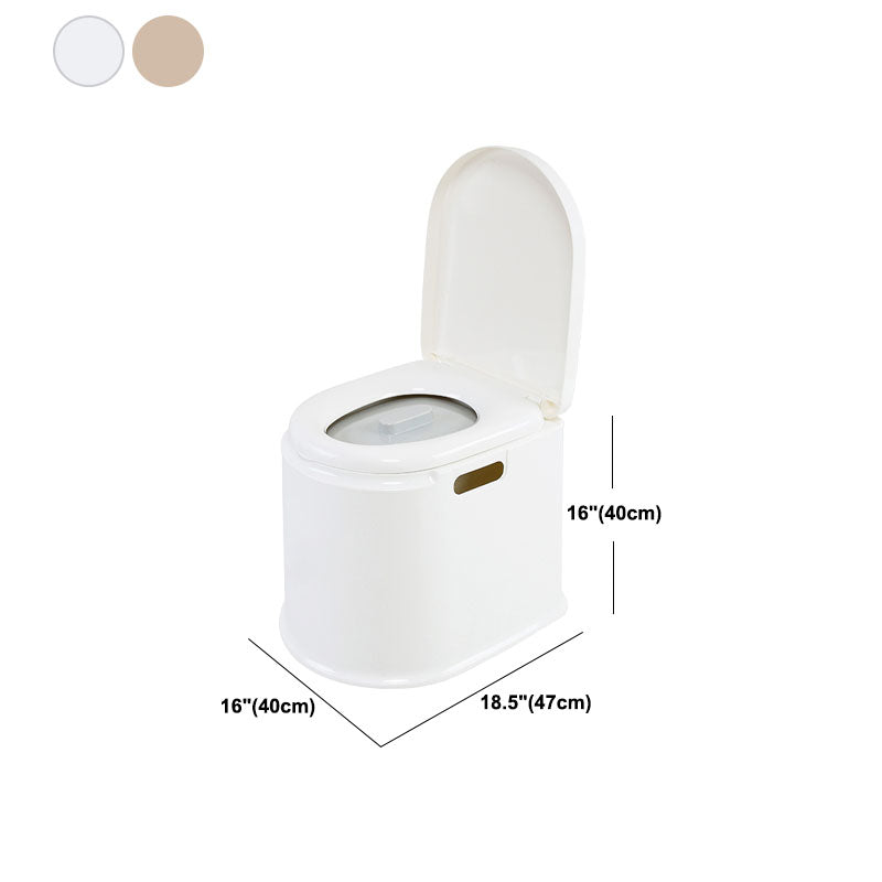 Contemporary Plastic Toilet Floor Mounted Toilet Bowl for Washroom Clearhalo 'Bathroom Remodel & Bathroom Fixtures' 'Home Improvement' 'home_improvement' 'home_improvement_toilets' 'Toilets & Bidets' 'Toilets' 6090833