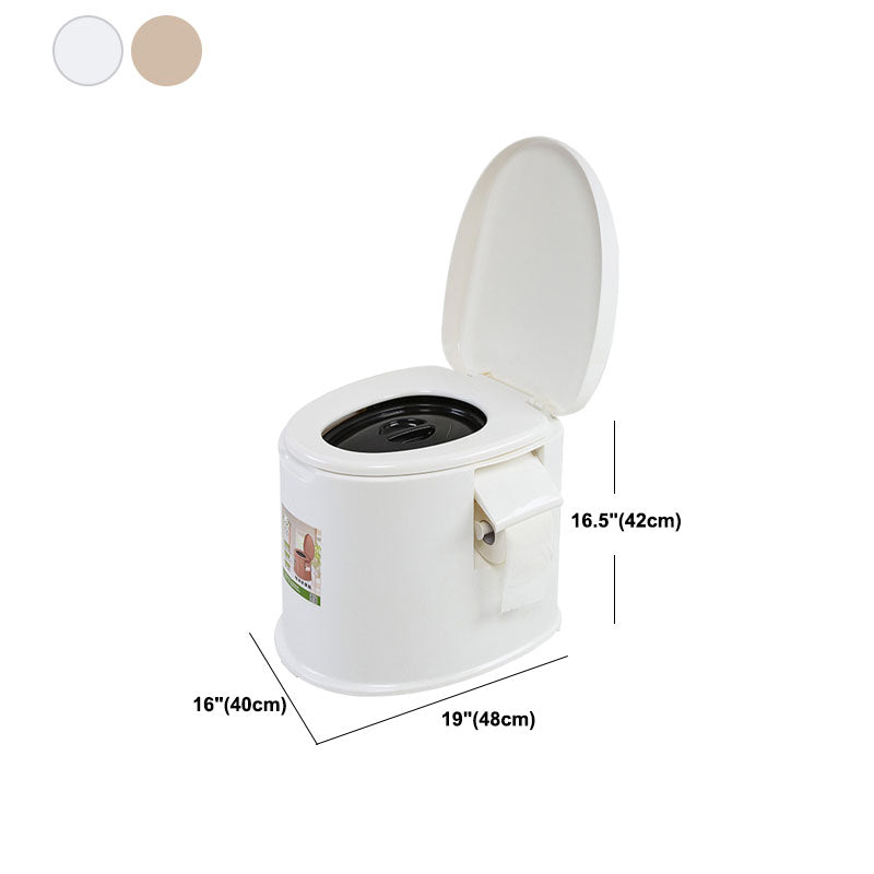 Contemporary Plastic Toilet Floor Mounted Toilet Bowl for Washroom Clearhalo 'Bathroom Remodel & Bathroom Fixtures' 'Home Improvement' 'home_improvement' 'home_improvement_toilets' 'Toilets & Bidets' 'Toilets' 6090834
