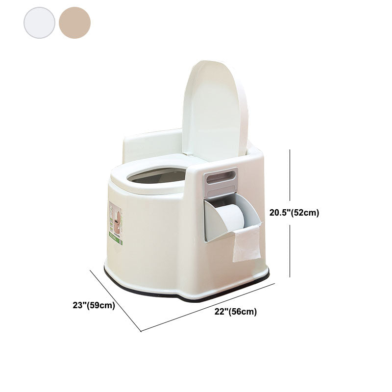 Contemporary Plastic Toilet Floor Mounted Toilet Bowl for Washroom Clearhalo 'Bathroom Remodel & Bathroom Fixtures' 'Home Improvement' 'home_improvement' 'home_improvement_toilets' 'Toilets & Bidets' 'Toilets' 6090835