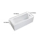 Modern Acrylic Home Bathtub Freestanding Rectangular Tub in White Clearhalo 'Bathroom Remodel & Bathroom Fixtures' 'Bathtubs' 'Home Improvement' 'home_improvement' 'home_improvement_bathtubs' 'Showers & Bathtubs' 6093650