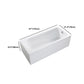 Modern Acrylic Home Bathtub Freestanding Rectangular Tub in White Clearhalo 'Bathroom Remodel & Bathroom Fixtures' 'Bathtubs' 'Home Improvement' 'home_improvement' 'home_improvement_bathtubs' 'Showers & Bathtubs' 6093652
