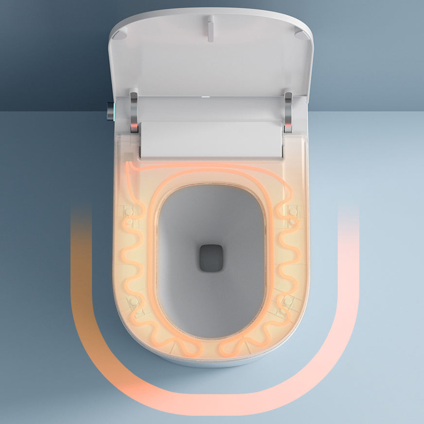 Modern Heated Seat Floor Mounted Urine Toilet Siphon Jet Toilet Bowl with Toilet Seat Clearhalo 'Bathroom Remodel & Bathroom Fixtures' 'Home Improvement' 'home_improvement' 'home_improvement_toilets' 'Toilets & Bidets' 'Toilets' 6102955