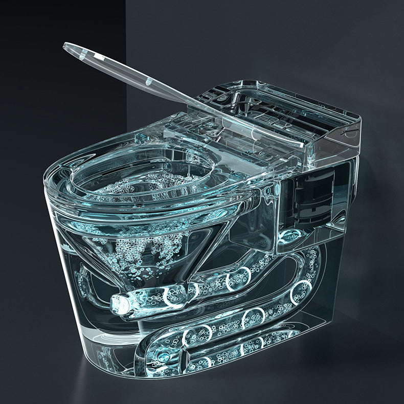 Modern Floor Mounted Urine Toilet Siphon Jet Toilet Bowl with Toilet Seat Clearhalo 'Bathroom Remodel & Bathroom Fixtures' 'Home Improvement' 'home_improvement' 'home_improvement_toilets' 'Toilets & Bidets' 'Toilets' 6103011