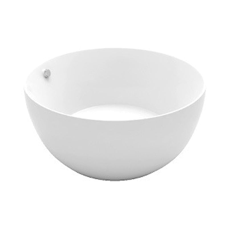 Bathroom Acrylic Round Bath Tub Soaking Stand Alone Tub with Drain Clearhalo 'Bathroom Remodel & Bathroom Fixtures' 'Bathtubs' 'Home Improvement' 'home_improvement' 'home_improvement_bathtubs' 'Showers & Bathtubs' 6108203
