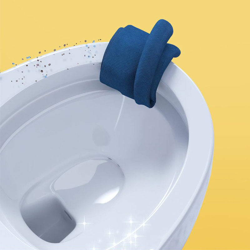 1-Piece Round Toilet Bowl 1.2 GPF Siphon Jet Flush Toilet for Bathroom Clearhalo 'Bathroom Remodel & Bathroom Fixtures' 'Home Improvement' 'home_improvement' 'home_improvement_toilets' 'Toilets & Bidets' 'Toilets' 6111556