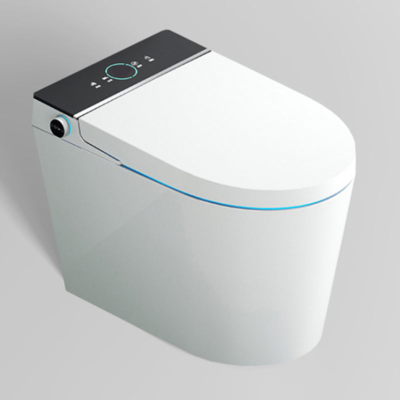 Modern Floor Mount Urine Toilet White Siphon Jet Toilet Bowl with Toilet Seat Manual Lid (Standard) Clearhalo 'Bathroom Remodel & Bathroom Fixtures' 'Home Improvement' 'home_improvement' 'home_improvement_toilets' 'Toilets & Bidets' 'Toilets' 6111573