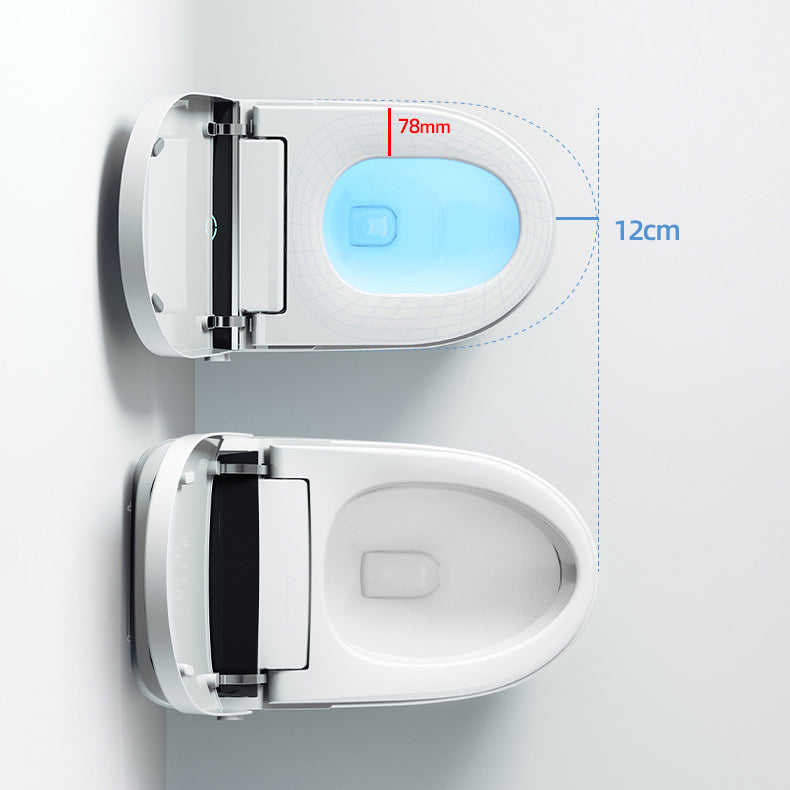 Modern Floor Mount Urine Toilet White Siphon Jet Toilet Bowl with Toilet Seat Clearhalo 'Bathroom Remodel & Bathroom Fixtures' 'Home Improvement' 'home_improvement' 'home_improvement_toilets' 'Toilets & Bidets' 'Toilets' 6111579