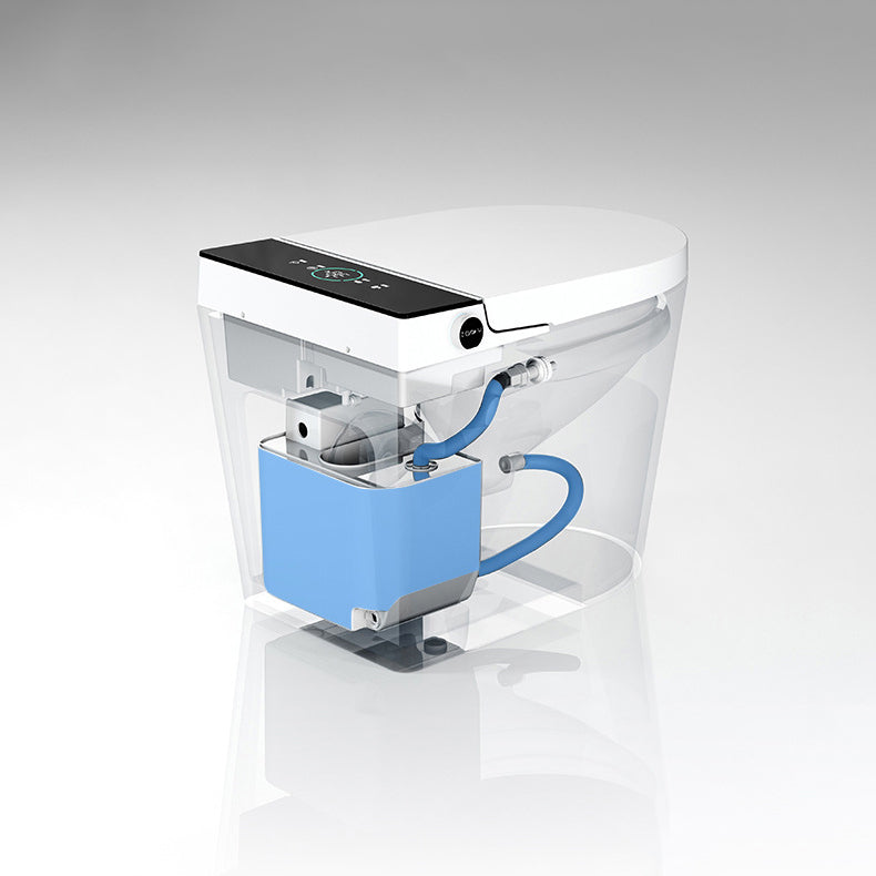 Modern Floor Mount Urine Toilet White Siphon Jet Toilet Bowl with Toilet Seat Clearhalo 'Bathroom Remodel & Bathroom Fixtures' 'Home Improvement' 'home_improvement' 'home_improvement_toilets' 'Toilets & Bidets' 'Toilets' 6111580